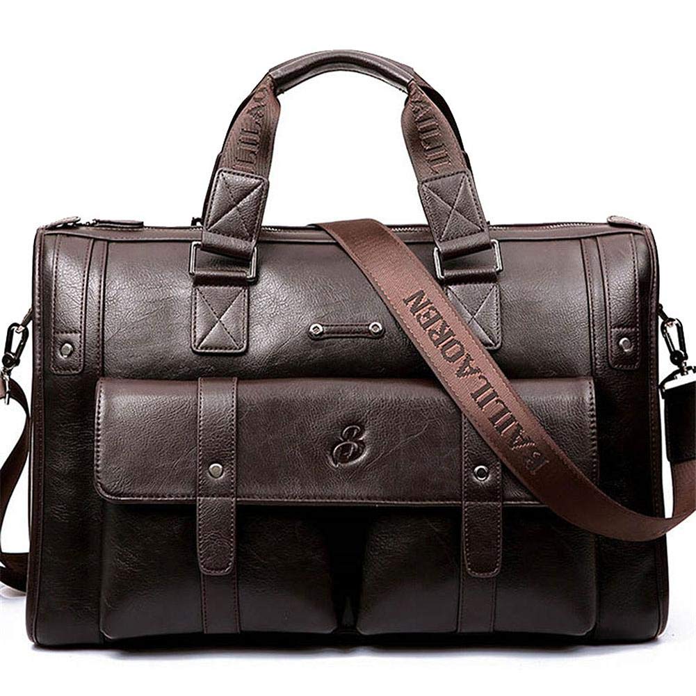 Leather Messenger Bag Satchel Shoulder Crossbody Sling Working Bag Bookbag Briefcase Laptop for Men