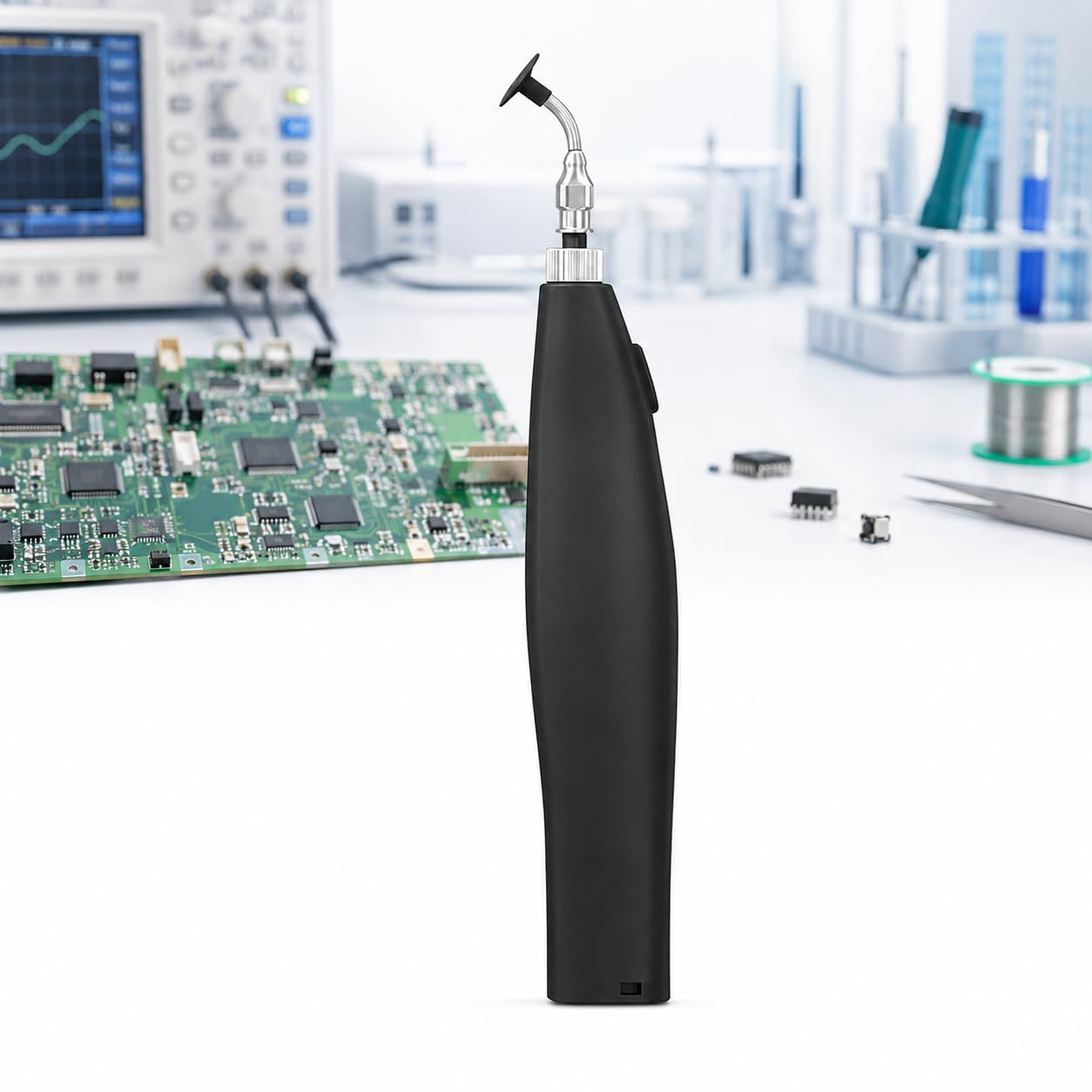 TsoLay Vacuum Sucking Pen, Ic Pick Up Vacuum Sucking Pen Set With 5 Suction Tips, Portable Anti-static Electronic Component Picker For Chip Placement, Circuit Board Repair And Precision Assembly