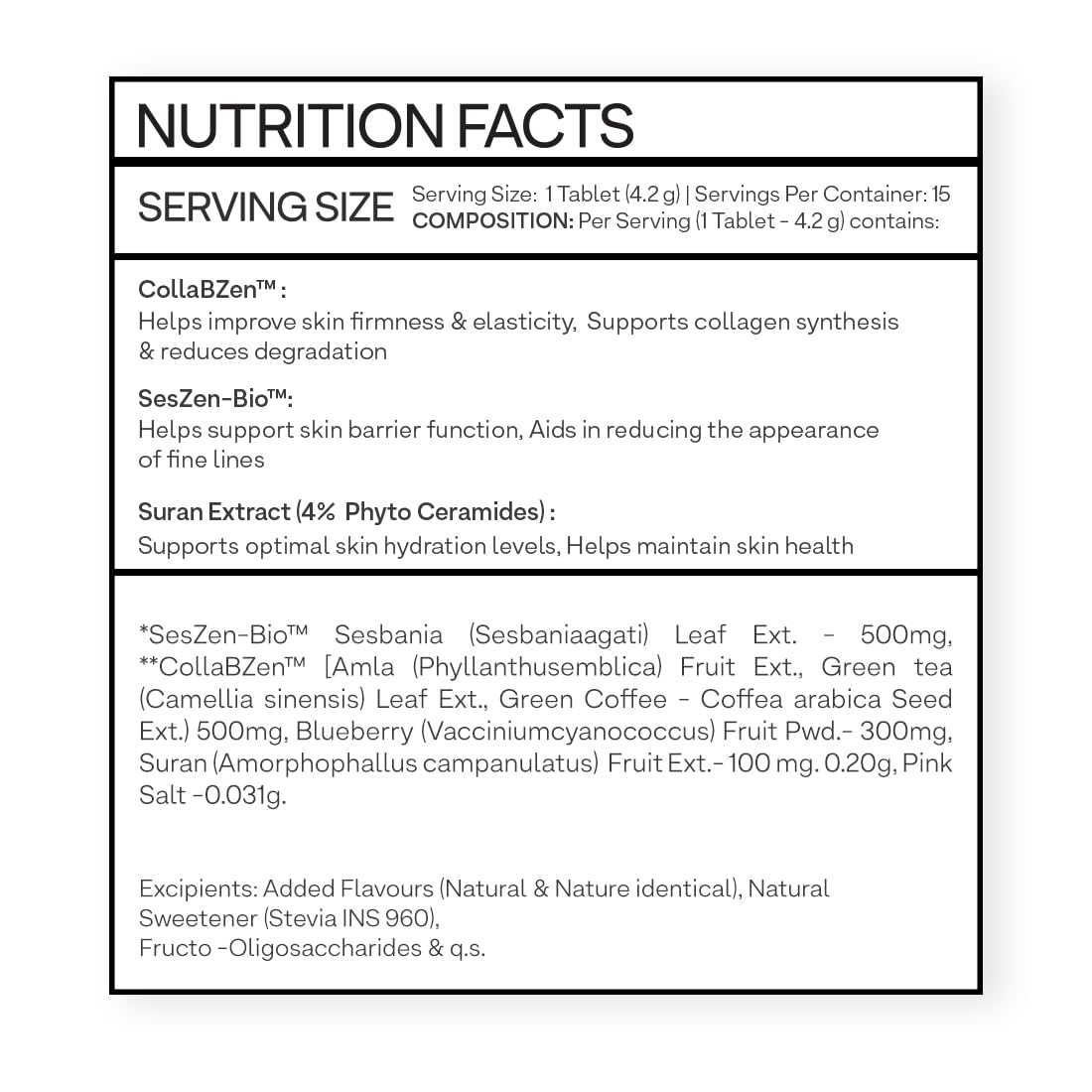 OZiva Phyto Ceramides+ Collagen Builder, Blueberry, 30 Tabs, Pack of 2 — Amazon image 7