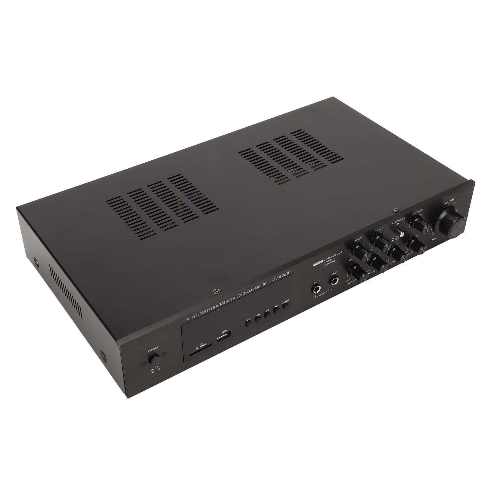 Odbiornik Kina Domowego 5-kanałowe Radio FM 500W Moc Szczytowa Wzmacniacz Samochodowy Kino Domowe do Komputera Odtwarzacz DVD (Wtyczka UE 220 V)