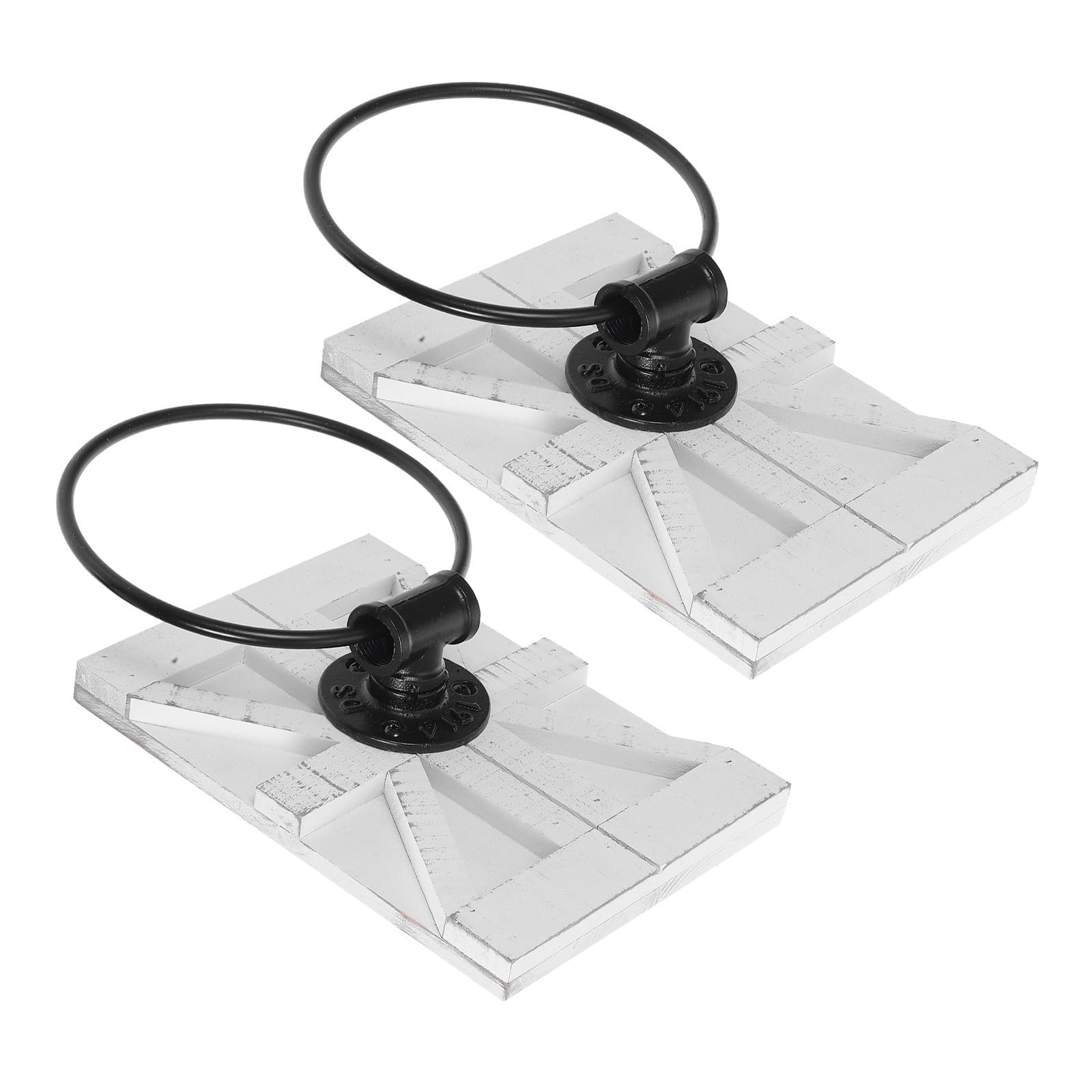 Percha para Toallas de Baño de Hierro Vintage, 2 Piezas