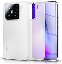 NALIA Phantom Case for Xiaomi 15, Ultra Thin 0.3 mm Cover, Matte Finish Against Fingerprints, Feather-Light Hard Case Mobile Phone Case in Slim Design, Minimalist Protective Case, Colour: White