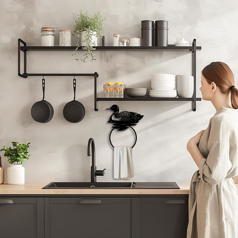 MAYJOYDIY Anneau Porte-serviettes En Métal En Forme De Ruche En Nid D'abeille Pour Mur, Fleurs, Feuilles, Plantes, Support Mural Pour Salle De Bain