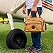Flight Outfitters Unisex Bush Pilot Sturdy Canvas & Leather Plane Travel Duffle Flight Bag w/Padded Shoulder Strap & Pockets