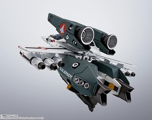 Miniatura 10 de BANDAI SPIRITS HI-Metal R Super Time Fortress Macross VF-1S Super Valkyrie (Kireki Ichijo), aprox. 5.5 pulgadas (5.512 in), fundido a presión y ABS