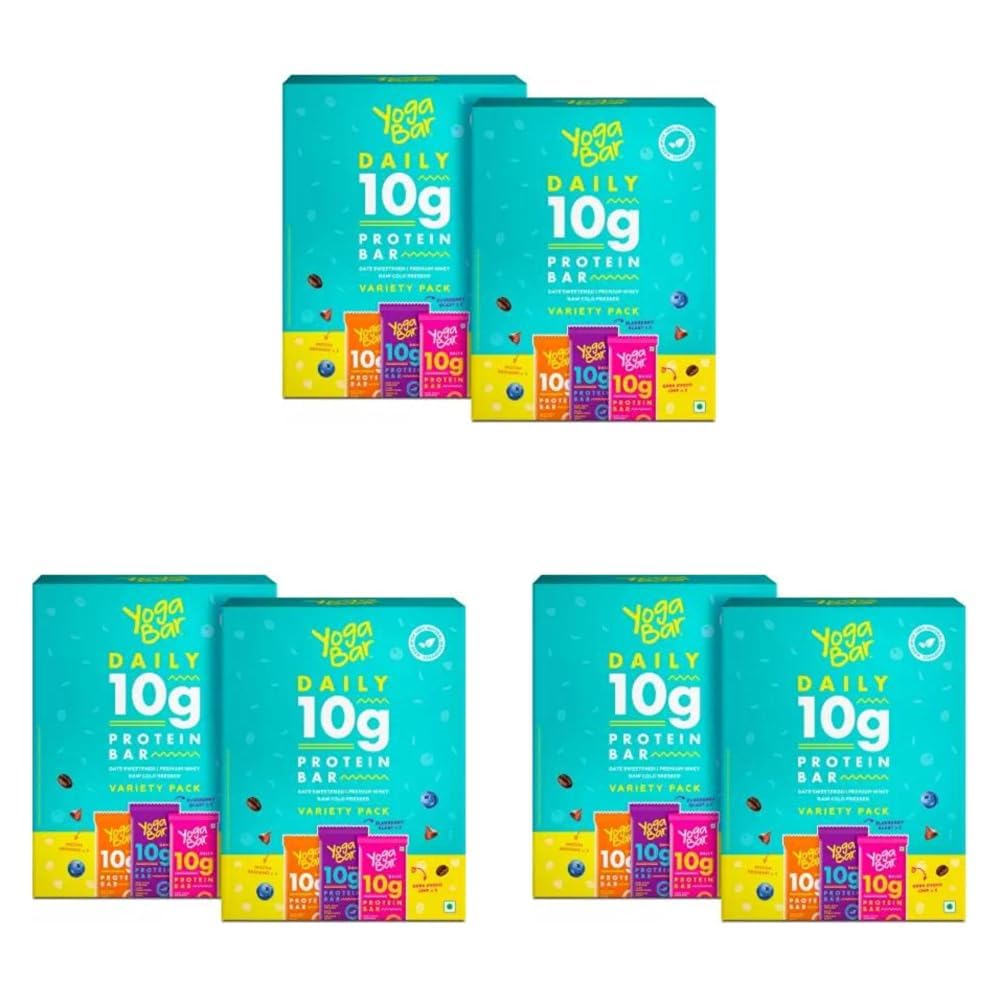 Yogabar Crunch Mixed Berries Protein Bar | No Added Sugar | 10g Protein | High Fibre | Gluten Free Snack | 50g each, Pack of 1 — Amazon image 16