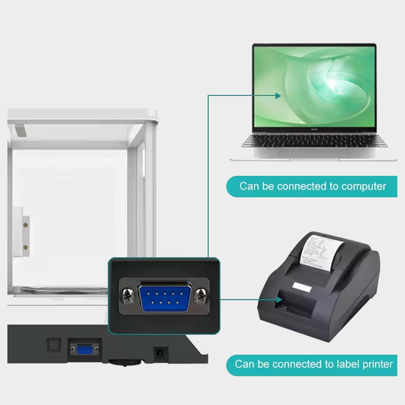 Waga laboratoryjna, waga 200G / 300G / 500G, waga analityczna laboratoryjna o dokładności 0,001G, waga jubilerska, interfejs Rs232, cyfrowa waga laboratoryjna