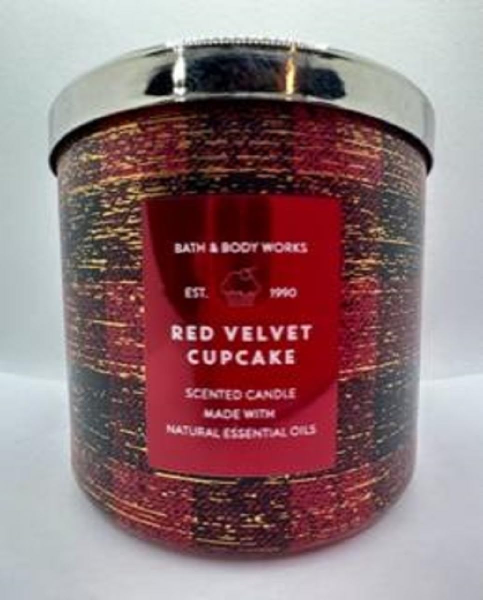 Red Velvet Cupcake 3 Wick 14.5 Ounce Scented Candle