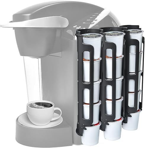 Organizador de cápsulas de café, cápsulas K Cup, almacenamiento magnético de montaje lateral para cápsulas de refrigerador, dispensador compatible