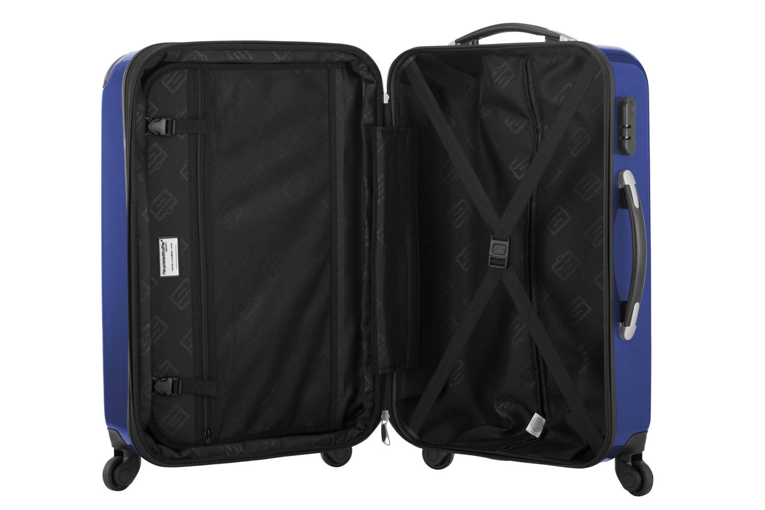 Hauptstadtkoffer Alex Valise Rigide Extensible 75 cm (119 L) avec Serrure à Combinaison, Trolley de Voyage Robuste à 4 Doubles Roues, Bleu foncé