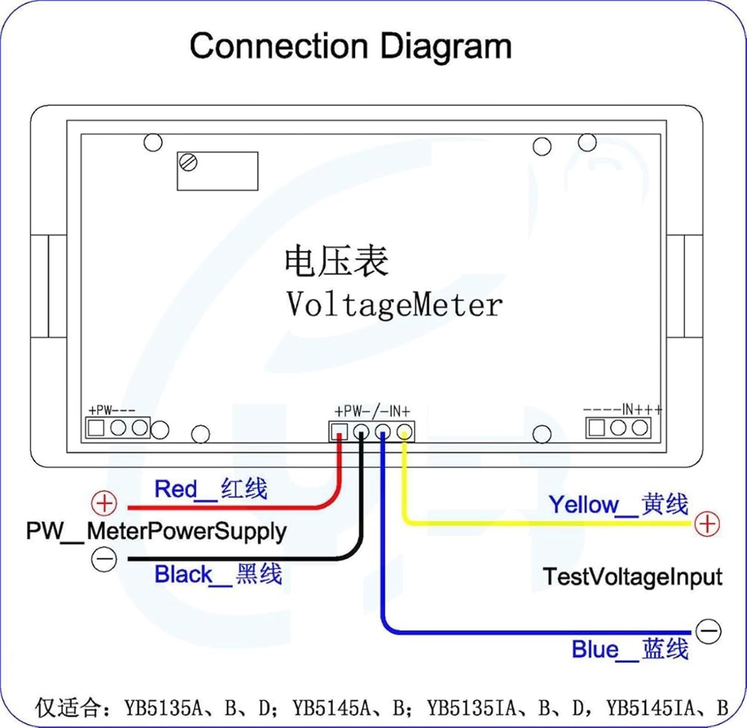YB5135Di 3 1/2 AC Isolation Voltage Meter 7106 LCD Voltmeter Tester Voltage Detector Volt Panel Meter AC 200mV 1Pcs(Size:AC2V,Color:Power Supply DC8-18V)