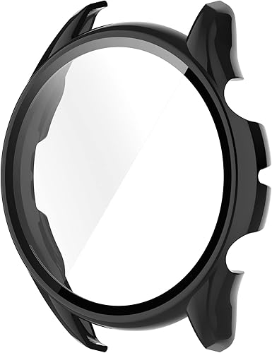 Vista 7 de E ECSEM [Paquete de 2] Funda compatible con Amazfit GTR 3 y GTR 3 Pro, funda con protector de pantalla [vidrio templado] Funda protectora