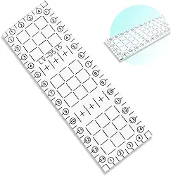 Régua 05X15cm Acrílico Para Artesanato Patchwork Scrapbook