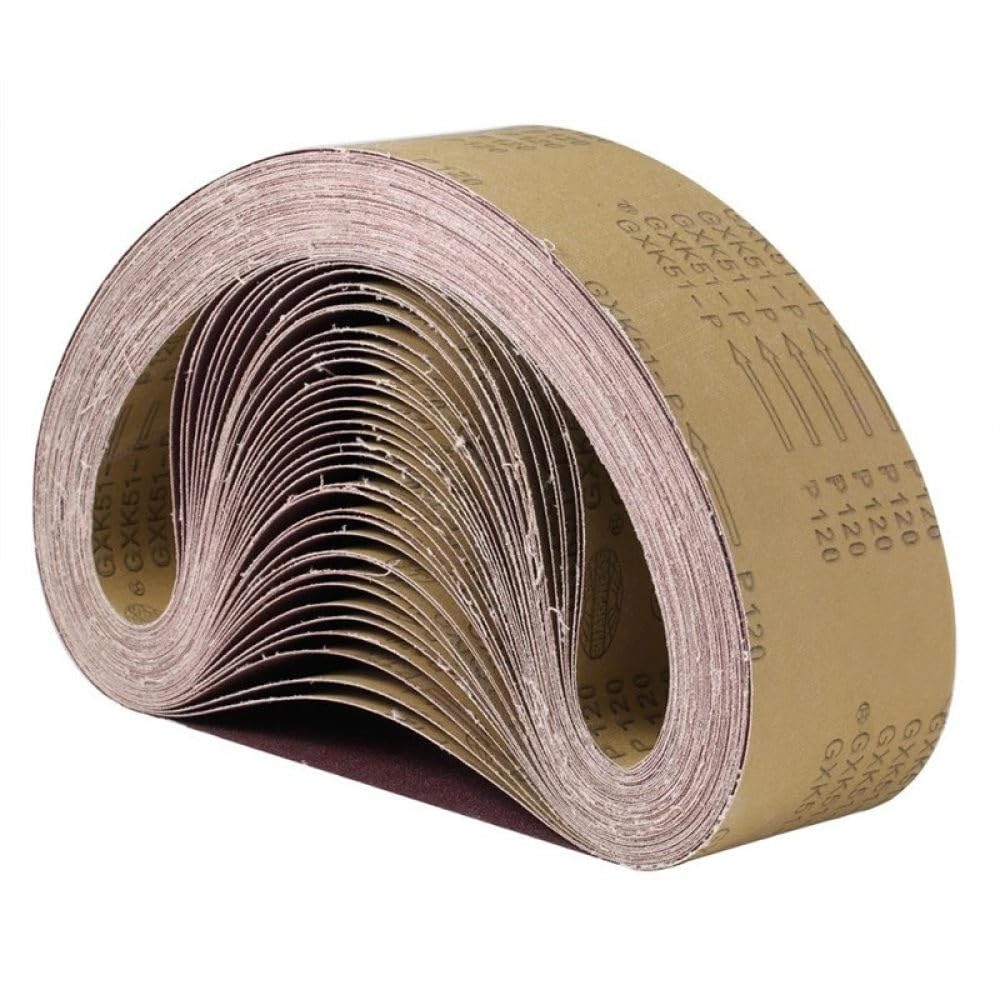 Nastro abrasivo, 12 Nastri abrasivi in ​​zirconio Rosso 75x533 mm 80 120 180 240 400 Levigatrice in allumina a Grana Mista Accessori for Utensili abrasivi, 12 Pezzi Rosso, 75 * 533 mm