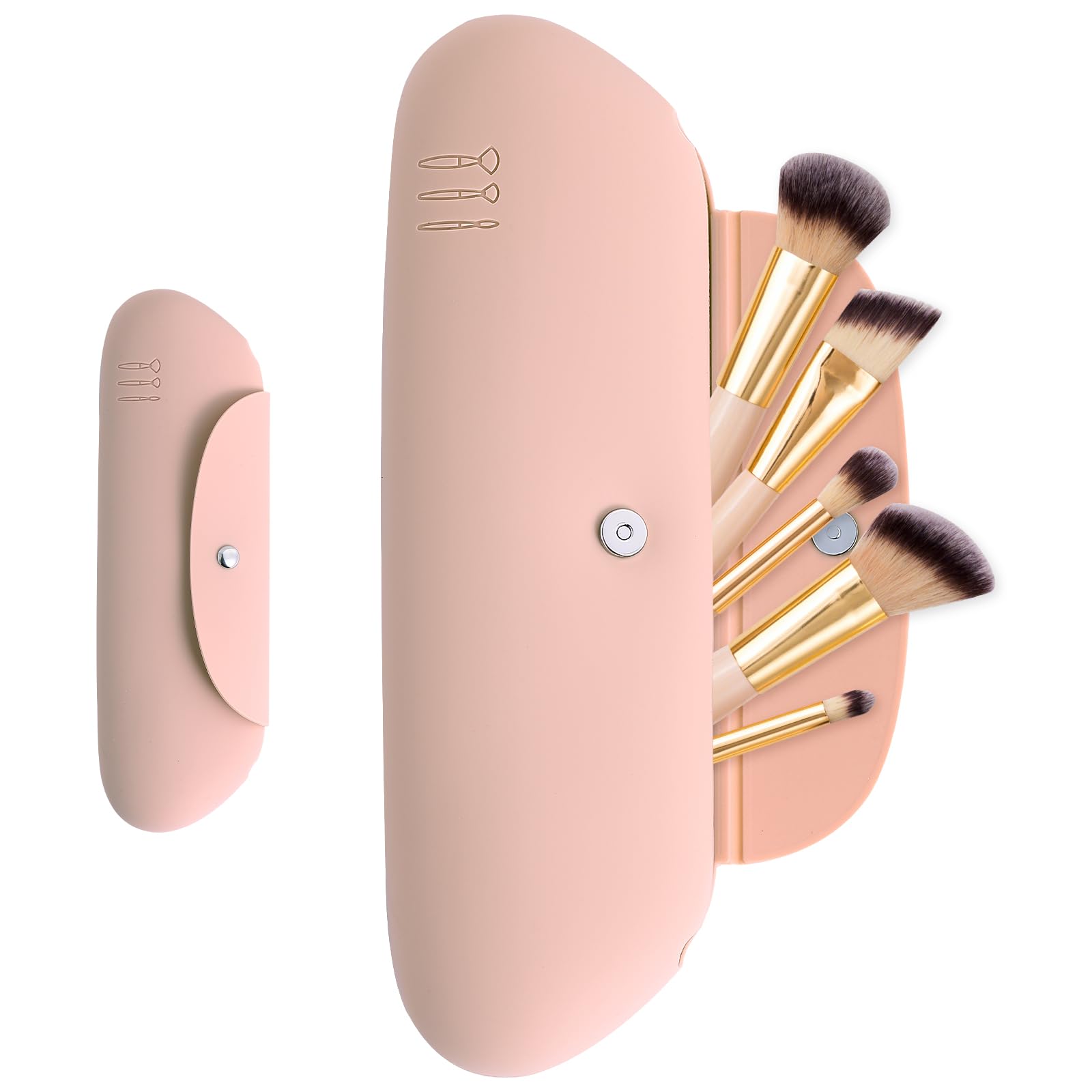 Edsjegn Silicone makeup brush storage bag