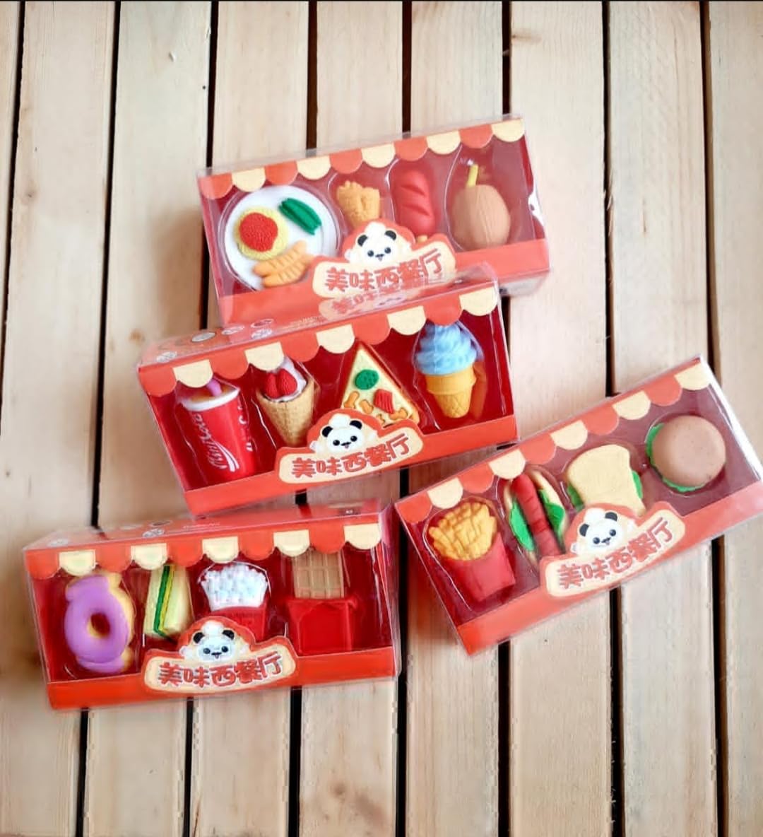 LUMINI Fast Food Eraser for Kids, Different Shapes, Eraser for Kids, Stationary Gifts for Kids - (12 Pieces of Cute Eraser) - Random Design (B0CH1D6P6Y) Amazon Price History, Amazon Price Tracker