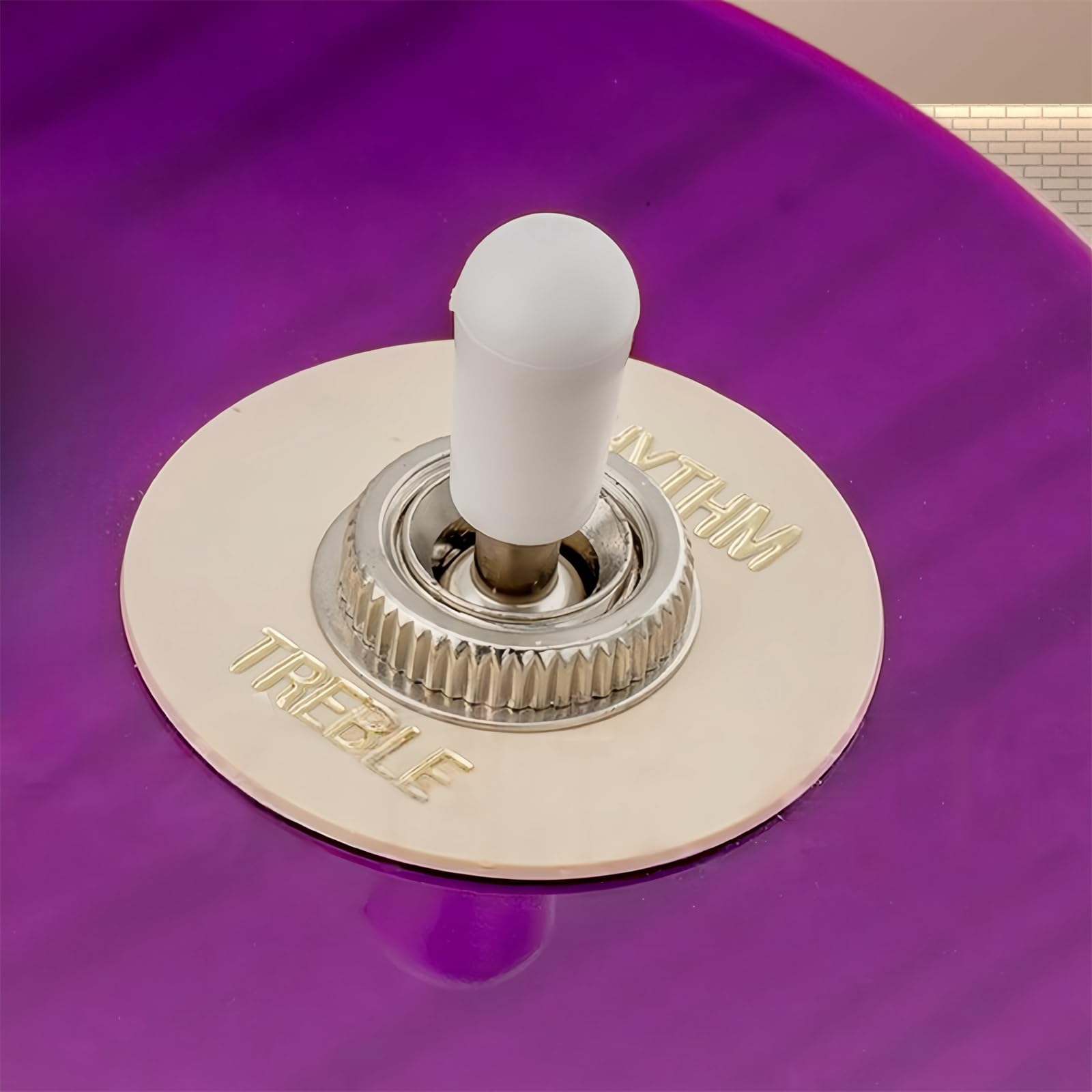 Banworks Guitars 3-Way Switch Tip 3.5mm (9/64") Metric Pickup Selector Switch Caps M4 Toggle Switch Knob Tip Caps for Epiphone EPI Les Paul LP SG Electric Guitars Pack of 2 JT/DWQM-03 White - Image 4