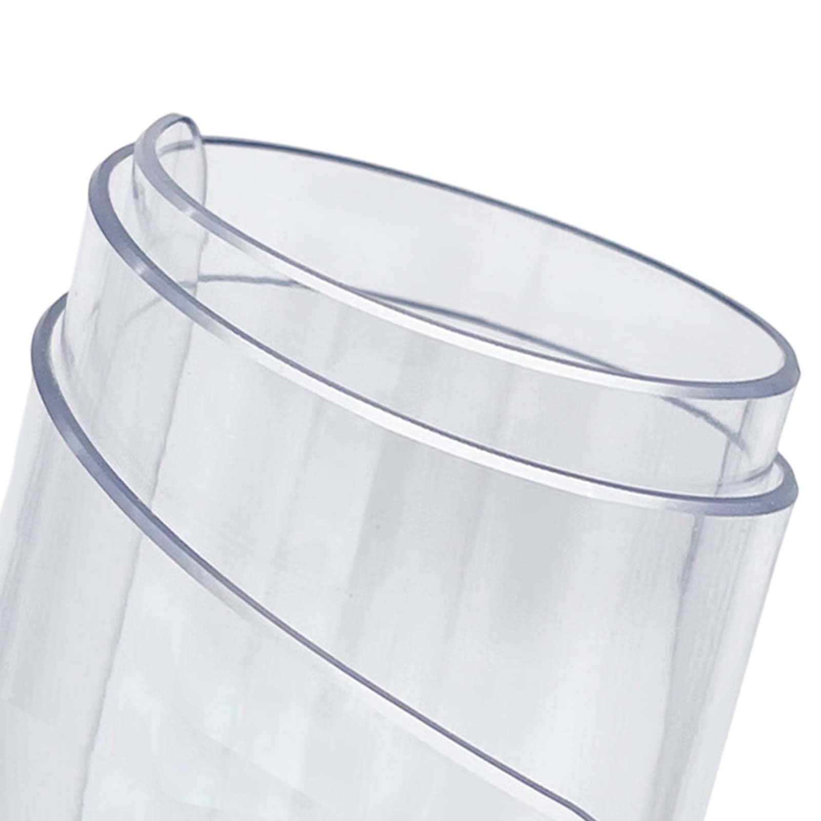 Mantel de PVC transparente de 2 mm, funda de plástico impermeable para escritorios de cocina y oficina, protector de mesa de 100 cm x 150 cm, fácil de limpiar, elegante decoración de mesa de comedor
