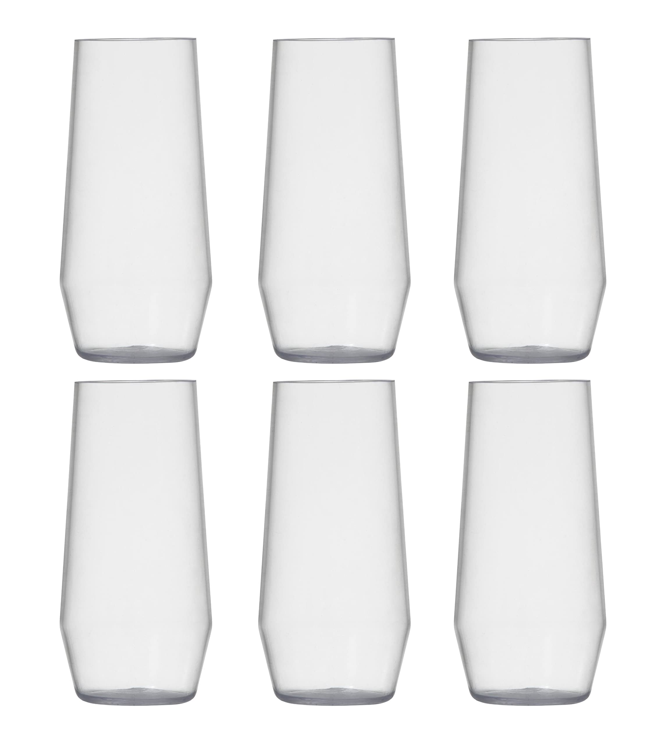 Fortessa D&V Sole Copolyester - Juego de 6 vasos de té helado para exteriores