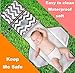 Portable Changing Pad for Diaper Bag | Extra Large, Comfy Baby Changing Pad for Small Babies & Toddlers | Waterproof & Wipeable | Comes with Head Cushion and 4 Storage Pockets | Non-Toxic & BPA-Free