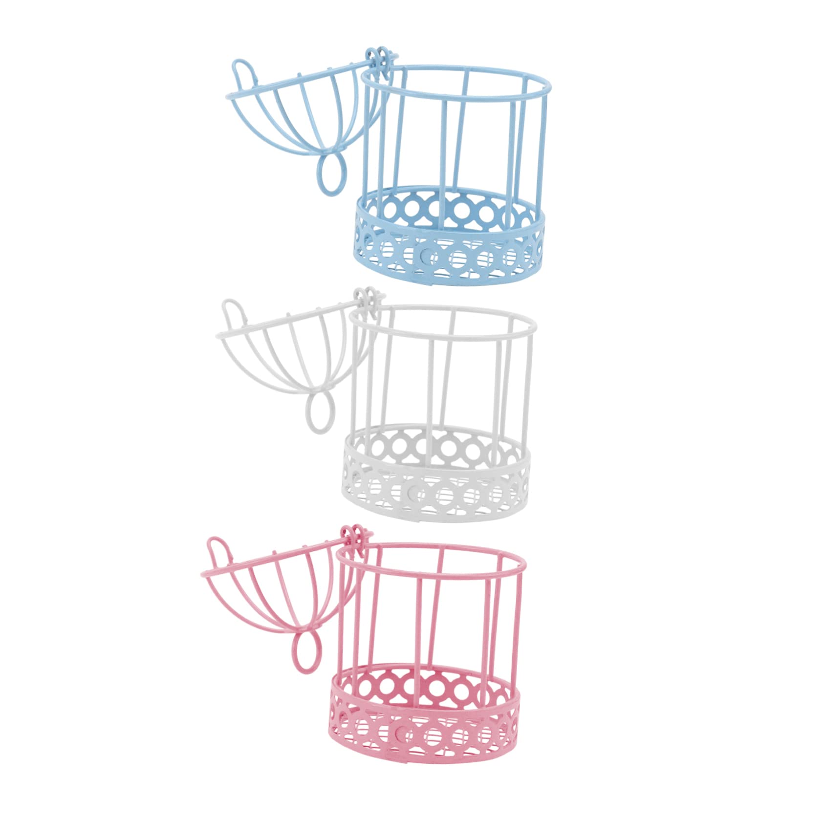 Beatifufu 3pcs Mini Birdcage Ornament Dining Room Table Decor House Decorations for Home Jewerly Box Box Desktop Birdcage Ornaments Home Shelf Decor Candlestick Holder Mini Bird Cage Decor