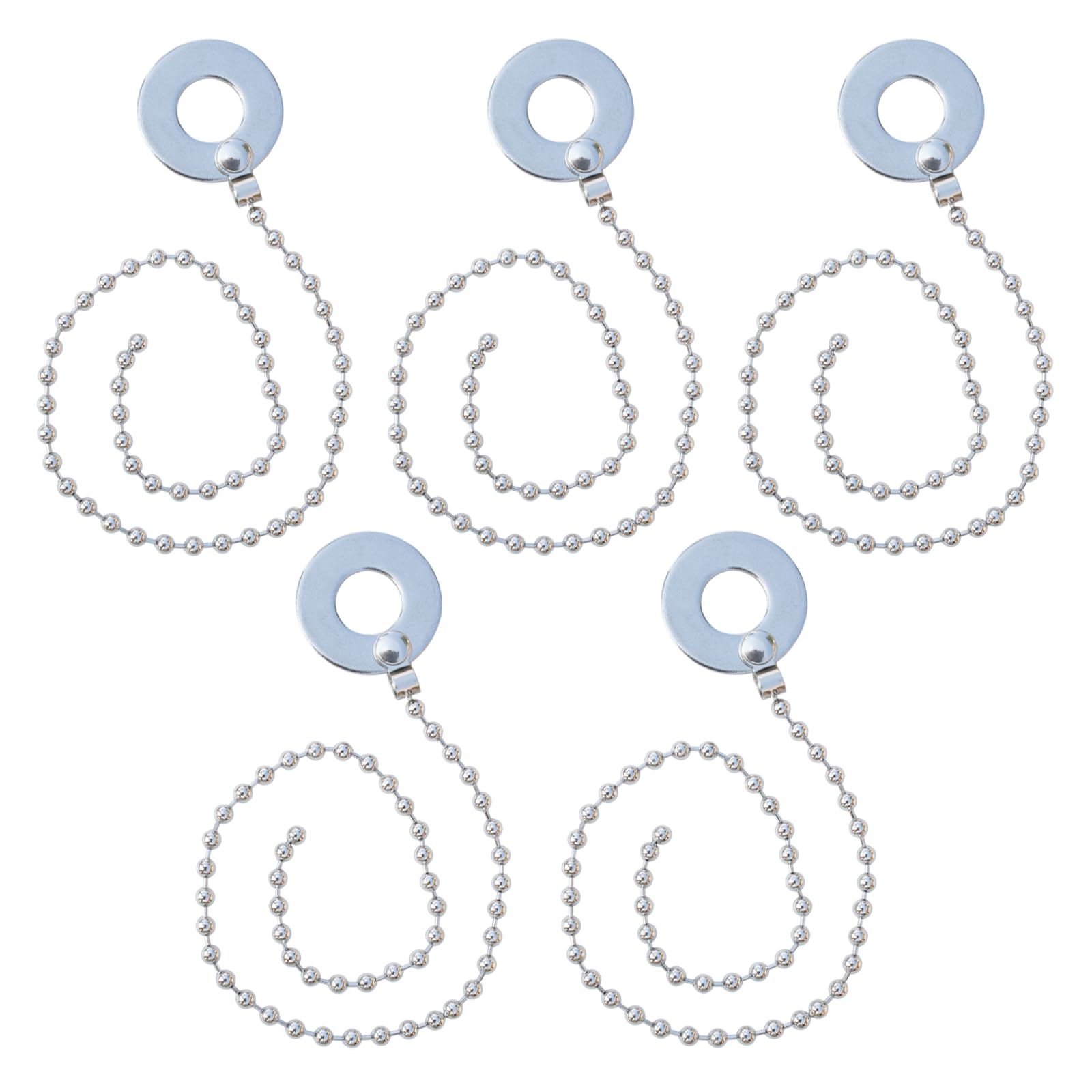 Cymbal Sizzler Chain Drum Set Stainless Steel Chain, 5-Pack