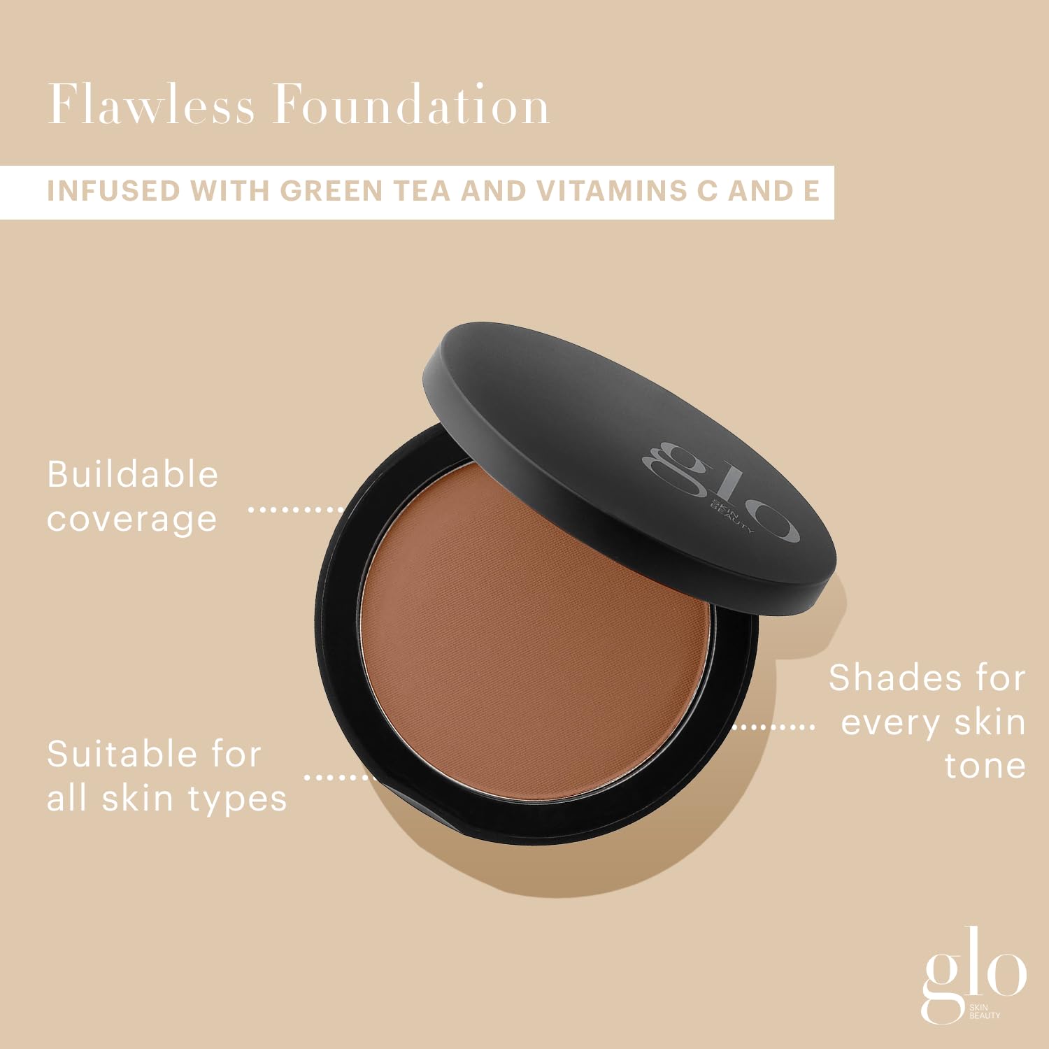 Glo Skin Beauty Pressed Base - Cocoa Light For Women 0.31 Oz Foundation