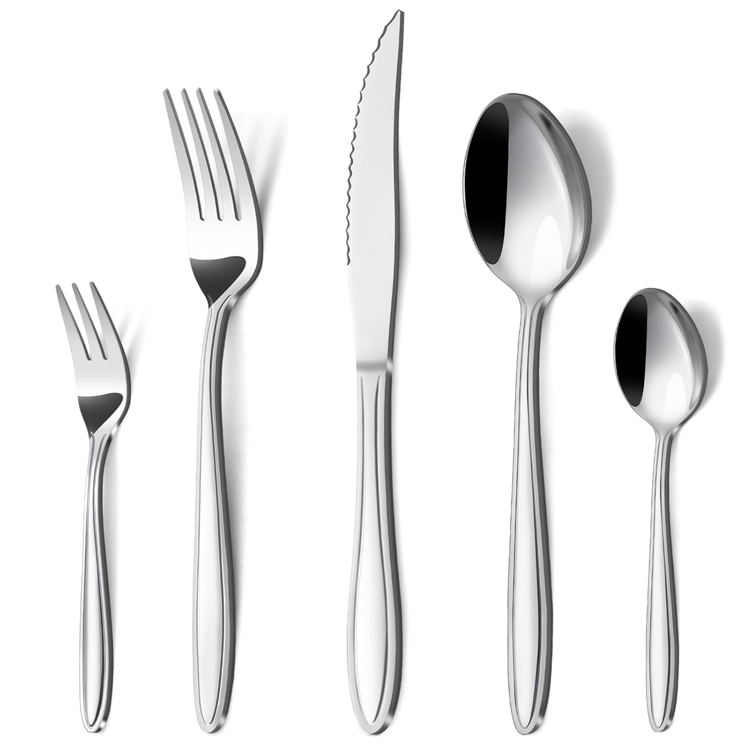 GUSTO CASA - Servizio posate in acciaio inox 24 pezzi Kisara Shiny – On Line Happy Casa Store