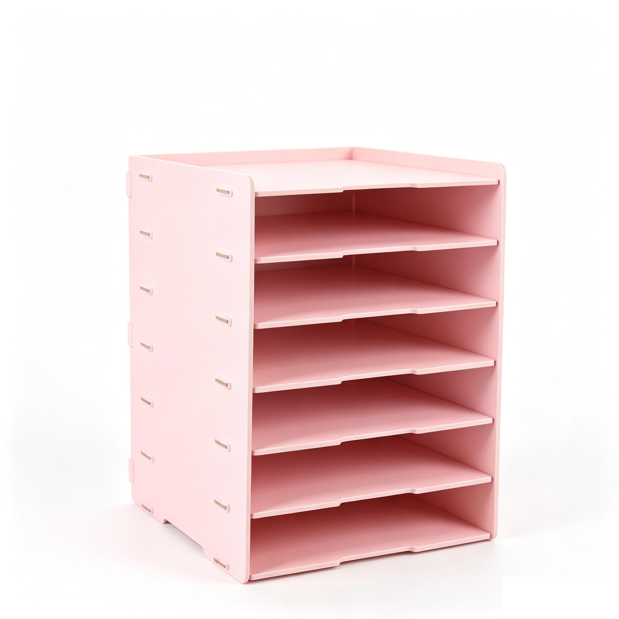 Organizzatore Documenti Scrivania, Vassoio Portadocumenti Ufficio，7-Tier_D