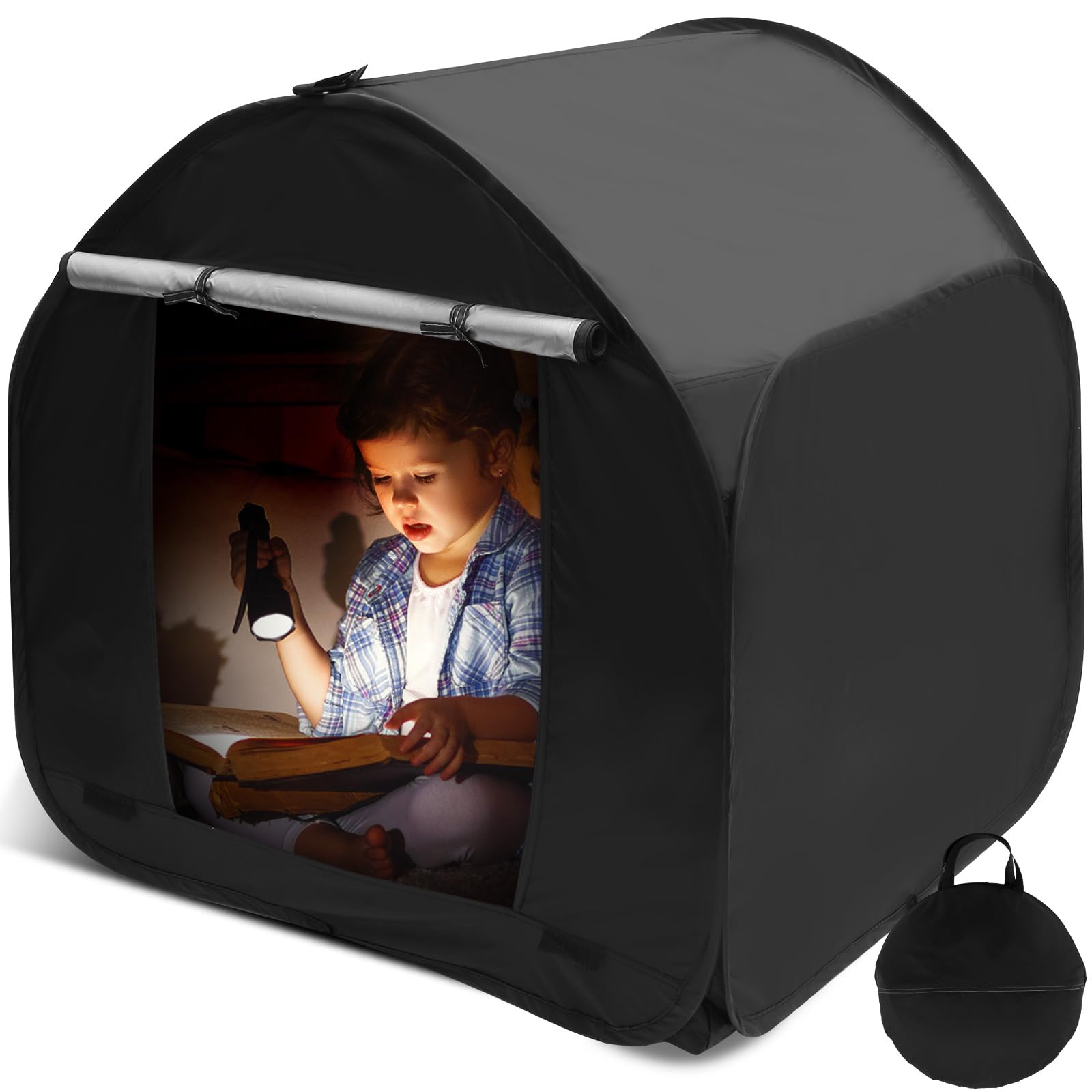 Sensory Tent, Calm Blackout Sensory Corner Tent with Storing BagCalm Corner for Children to Play and Relax for Children to Improve Focus