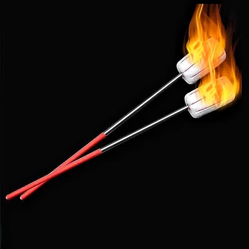 Miniatura 1 de Diopche - 2 varillas de algodón para ventosas de fuego, varilla de encendido reutilizable de acero inoxidable, suministros de ventosas al vacío para