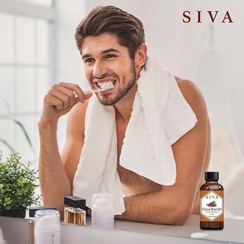 Miniatura 7 de SIVA - Aceite esencial de clavo de olor, 1 onza líquida, aceite de clavo natural, para difusor, cara, cuidado de la piel, aromaterapia, cuidado del