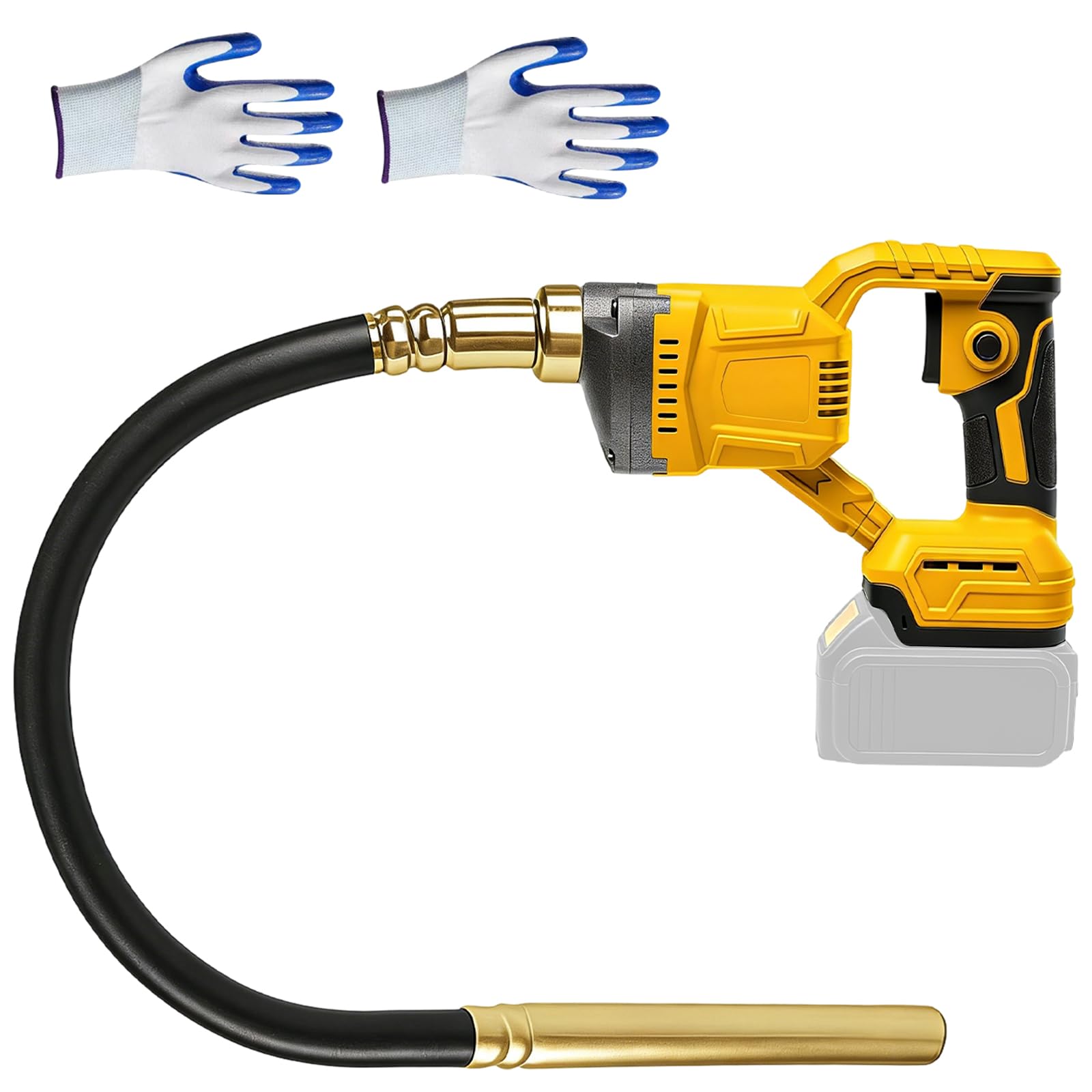 Cordless Concrete Vibrating Tool Concrete Vibrator for Dewalt 20V Battery