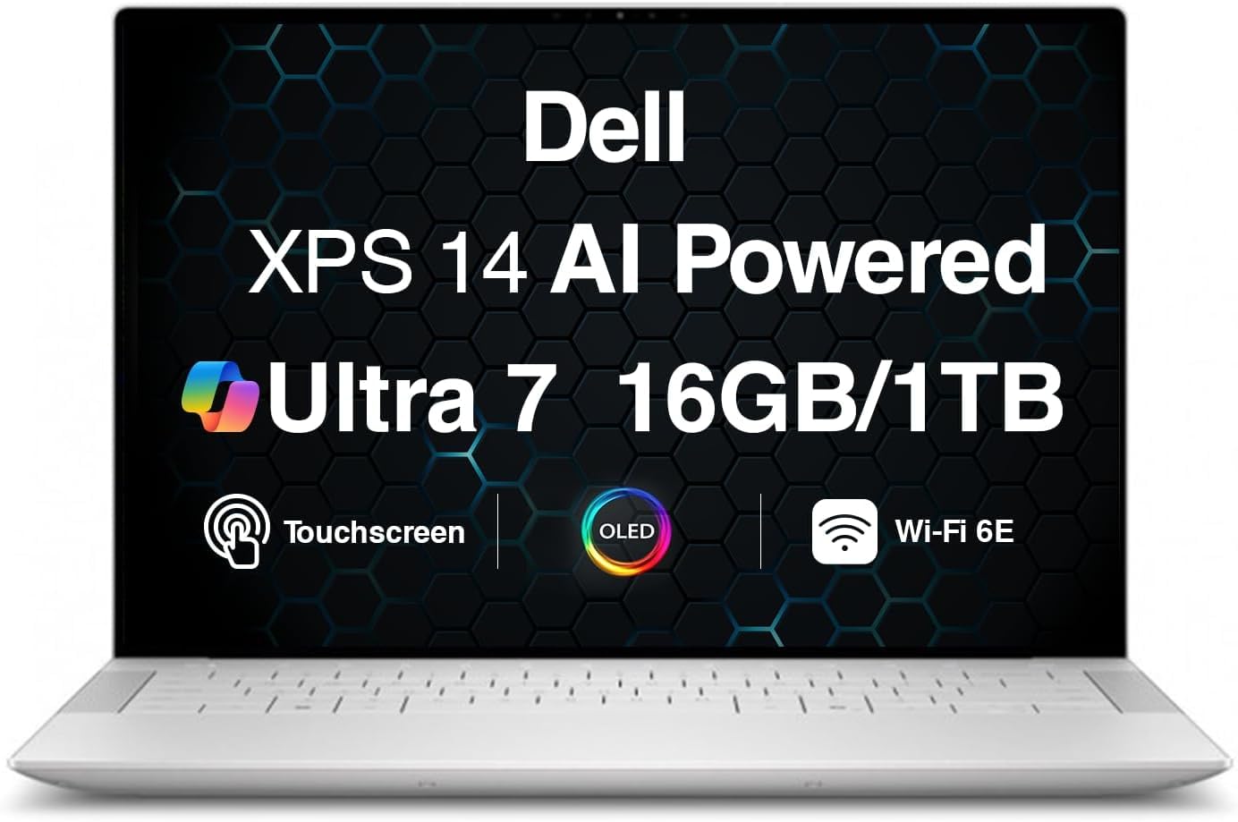 Dell XPS 14 9440 AI Powered Laptop 14.5 Touchscreen OLED 3.2K Display (Intel Ultra 7-165H, 16GB LPDDR5X, 1TB SSD, GeForce RTX 4050, Backlit KB, Fingerprint, 3 Thunderbolt 4, Win 11 Home) (Renewed)