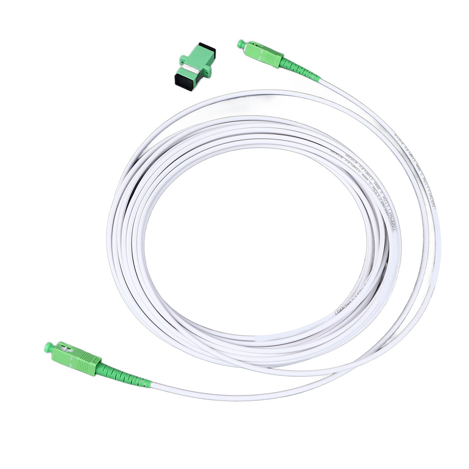 lyrlody Kabel połączeniowy jednomodowy, przedłużacz do modemu optycznego SC z metalowym zbrojeniem, do FTTH FTTB FTTP (SC 15 m / 49,2 stopy)
