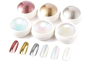 LEDUSUEI Mirror Effect Nail Powder: Unleash Ethereal Shimmers on Your Nails