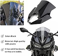 Vista 7 de GZYF Winds n Protector Deflector de viento Parabrisas Carenado de plástico negro para Kawasaki ER6F Ninja 650 EX-650 2020 21 22 2023