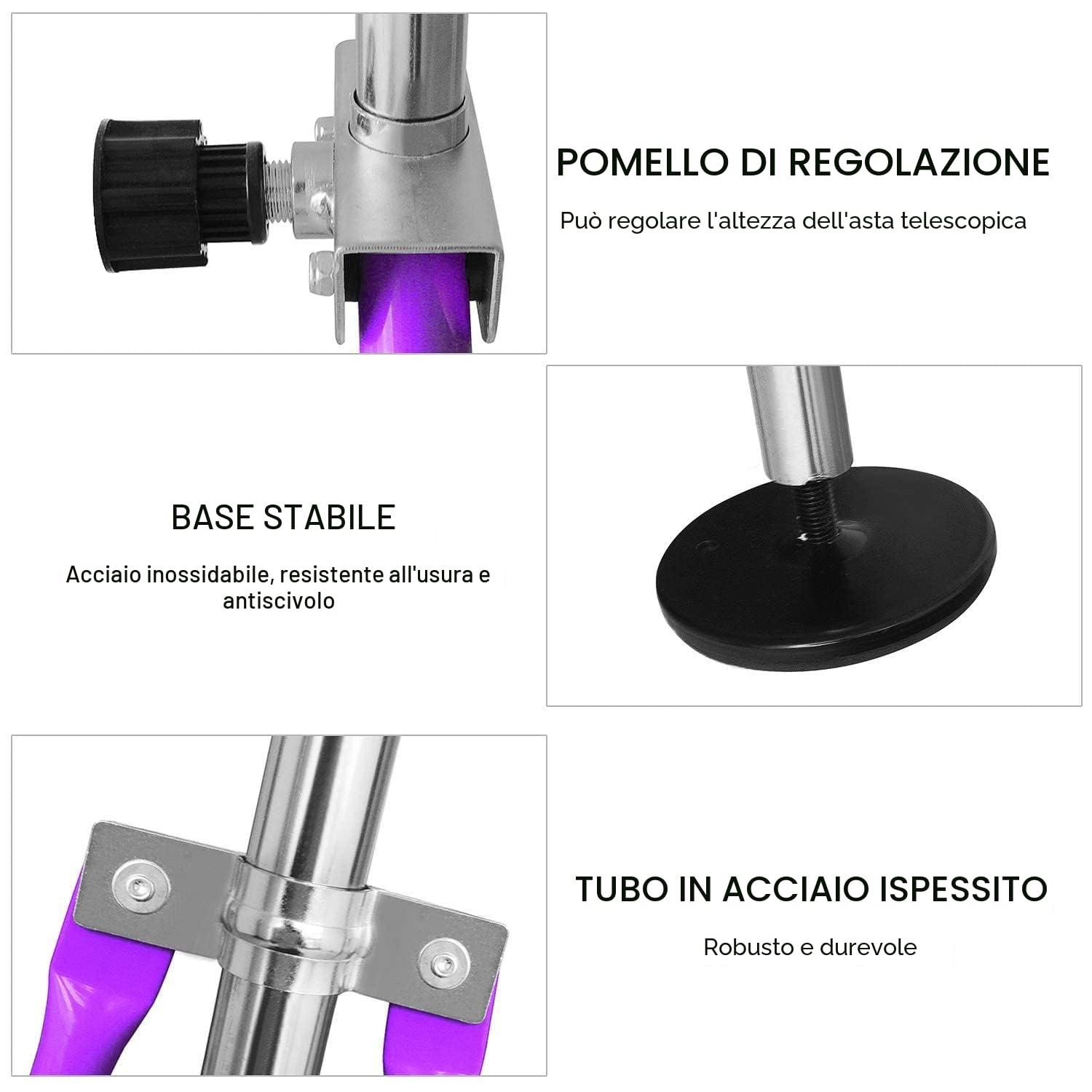FBSPORT Barra da Ginnastica per Bambini con Altezza Regolabile Anelli Pieghevole Regolabile Espandibile Parallele Ginnastica Artistica, Ideale per Casa Junior
