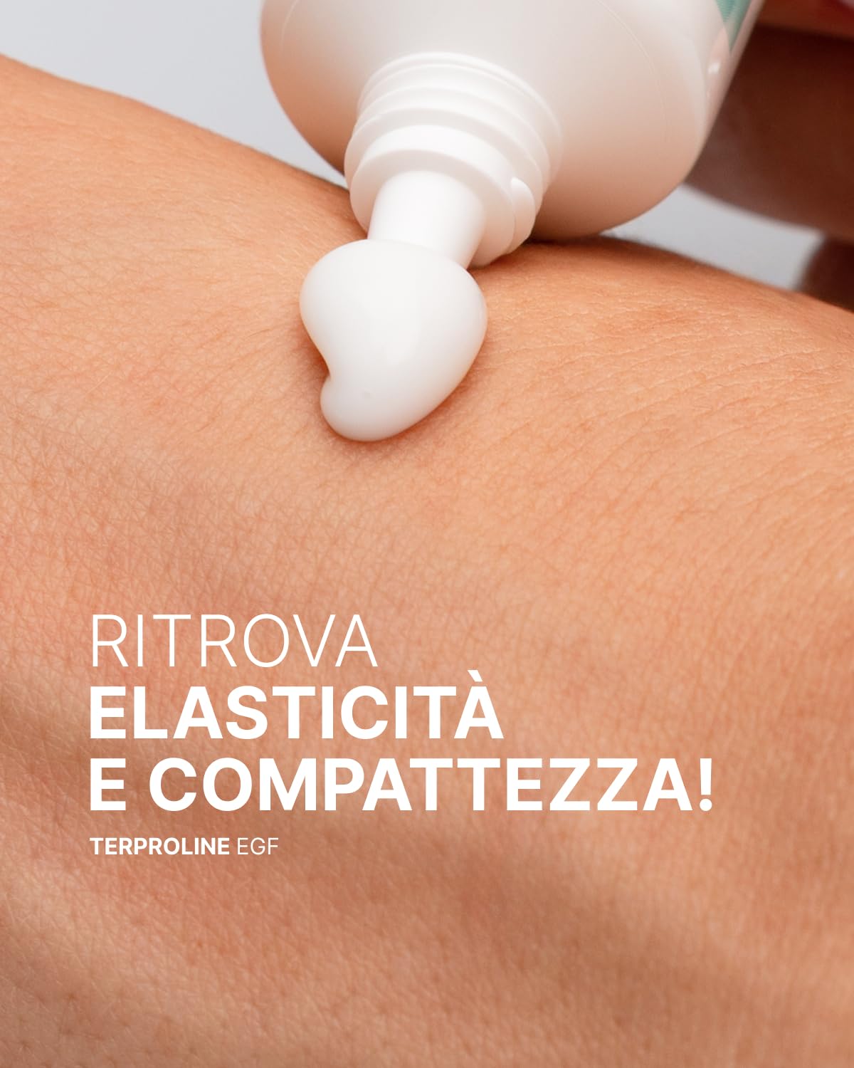 Synchroline - Terproline Egf Crema Viso Tonificante e Rigenerante 30 Ml Con Fattore Di Crescita Epidermico Acido Ialuronico e Centella Asiatica Post Trattamenti Estetici, Made In Italy