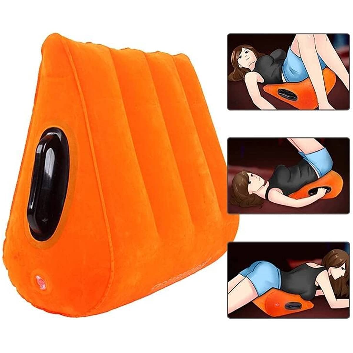 Cuscino di Posizionamento Arancione Cuscino per Dormire Cuscino Gonfiabile Accessori per Il Campeggio o la Luna di Miele