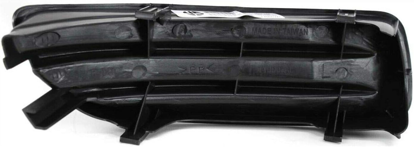 DAT AUTO PARTS Front Left Driver Side Fog Light Bumper Cover Insert Trim Replacement for 2003-2004 Toyota Corolla Except S Model Black Textured Made of Plastic TO1038103 5212802060