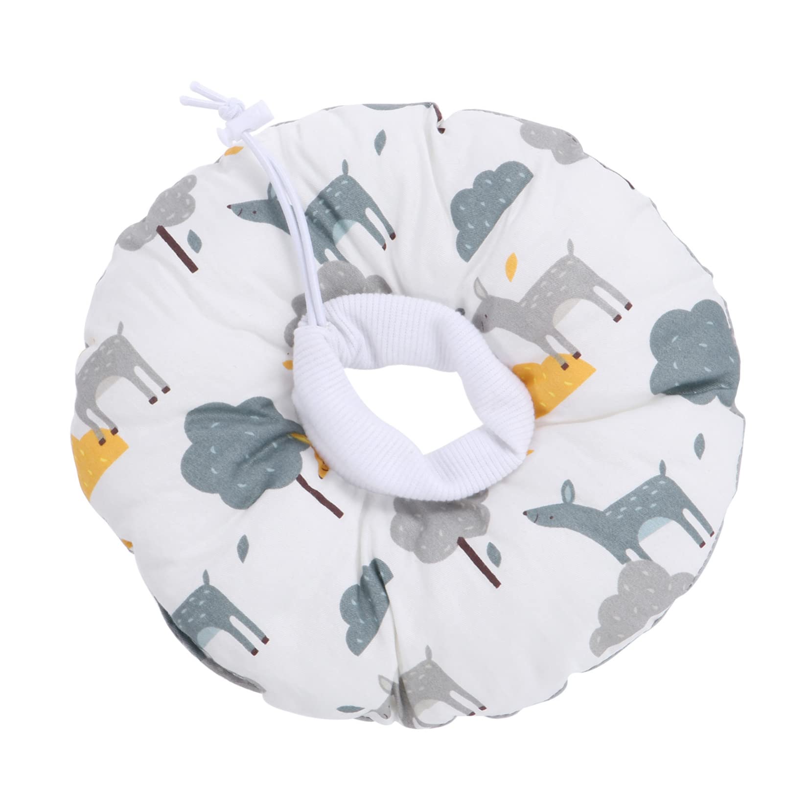 Cono para gatos suave anti-lamido collar de protección postoperatoria con patrones