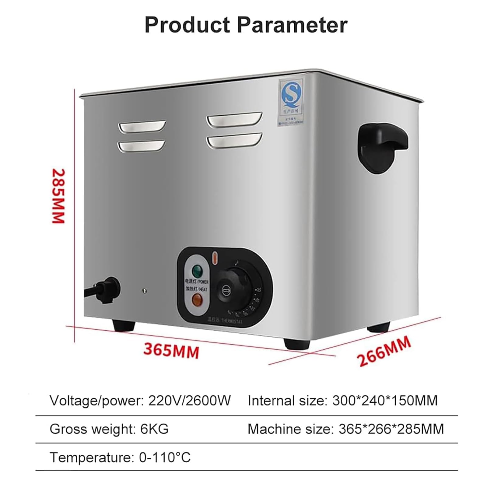 Cuociuova Commerciale Automatico con Sorgente Calda, Cuociuova Elettrico da 2600 W con Temperatura E Timer Costanti, Produce 60 Uova, per Uova Rapide Morbide, Medie, in Camicia, Sode