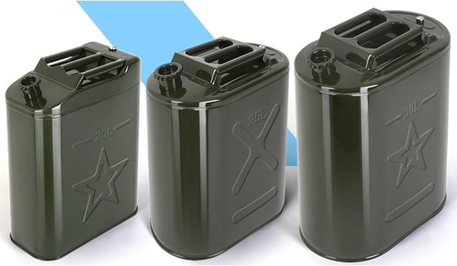 Metal Oil Drum with Nozzle and Handle, Tin Oil Drum, Suitable for Trucks, Cars and Motorcycle Equipment(Small)