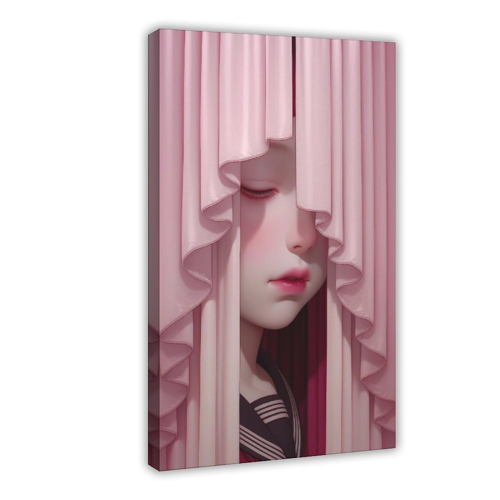 Ywtjax Girls Frame-Style Anime Poster Canvas Poster For Dorm Room Decor Gift