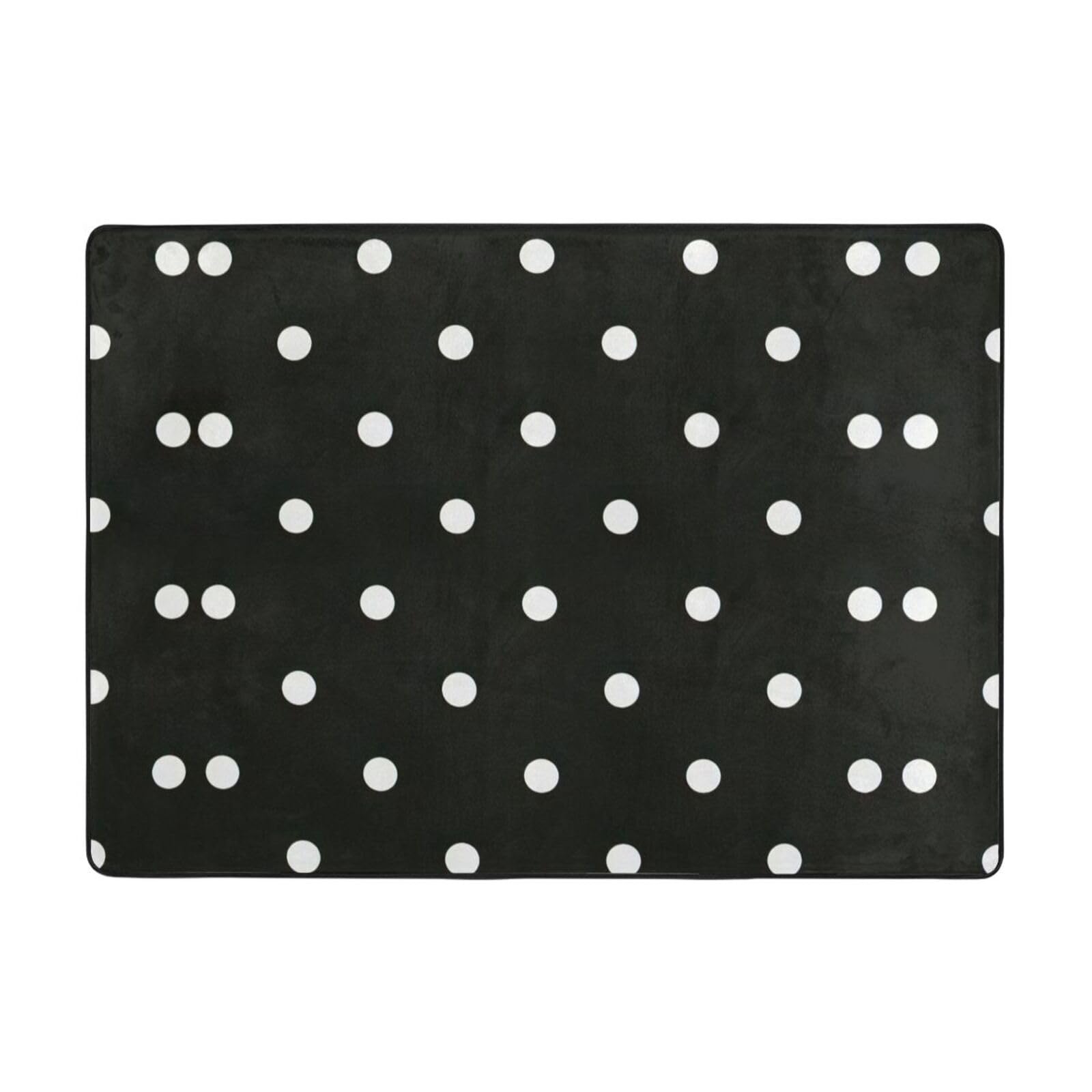 Tapis en flanelle doux et isolant, grand tapis de sol d'intérieur 203 x 148 cm