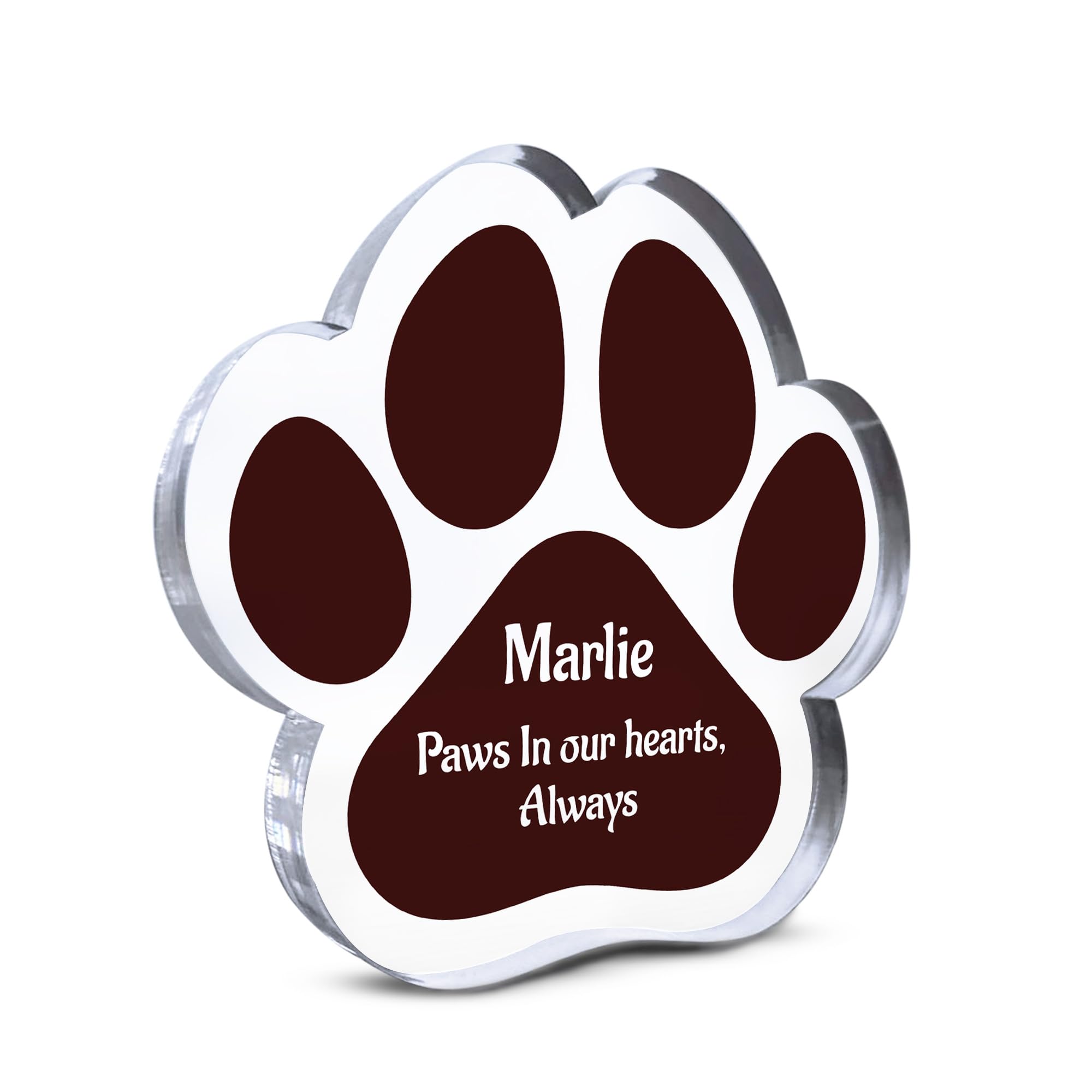 RED OCEAN Personalised Pet Memorial Plaque For Dog Cat Puppy Memorial Gift For Dog Lover Remembrance Plaque In Memory Sign For Pet Home Decor (Pet Memorial Sign 8)