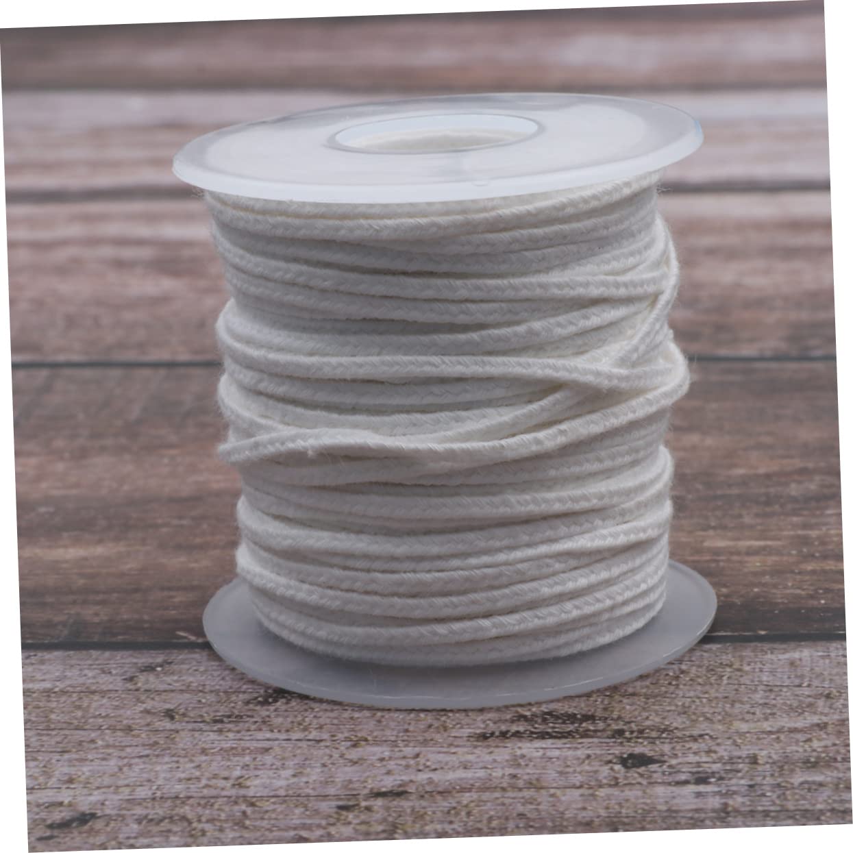EPIGEIST 1Roll Pre Waxed Cotton Candle Wicks Spool Braided Candle Wick for DIY Candle Making Strands White Wicks for Pillars and Tapers for Handmade Candles