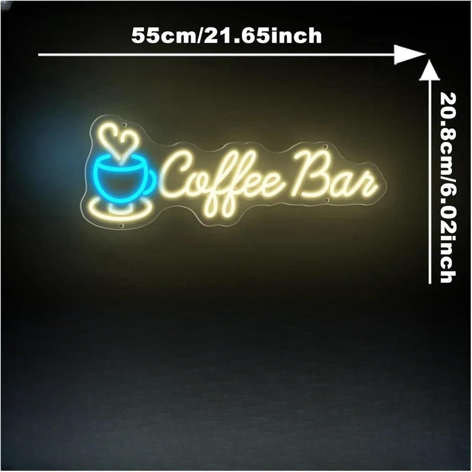 Insegna luminosa al neon Lampada al neon con atmosfera rilassante per bar, luce per angolo caffè, negozio di bevande