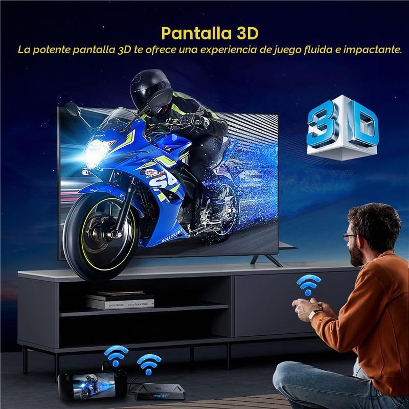 CHROX Android 14.0 TV Box, X96Q PRO+ Smart TV Box H728 Quad-Core 64-Bit ARM Cortex-A53 compatible con 8K/4K 2.4/5.0Ghz WIFI BT4.0 100/1000M HDMI 2.0 H.265 SetTop Box, 4GB + 32GB